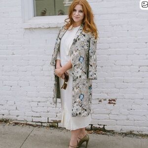 Dana Buchman Floral Coat